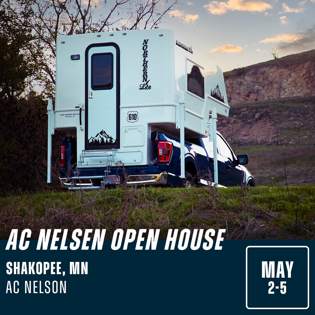 Join us May 2-5 at the AC Nelsen Open House in Shakopee, MN.
For details, visit: bit.ly/2ZfFjn9 

#truckcamper #rv #gorving #vanlife #rvshow