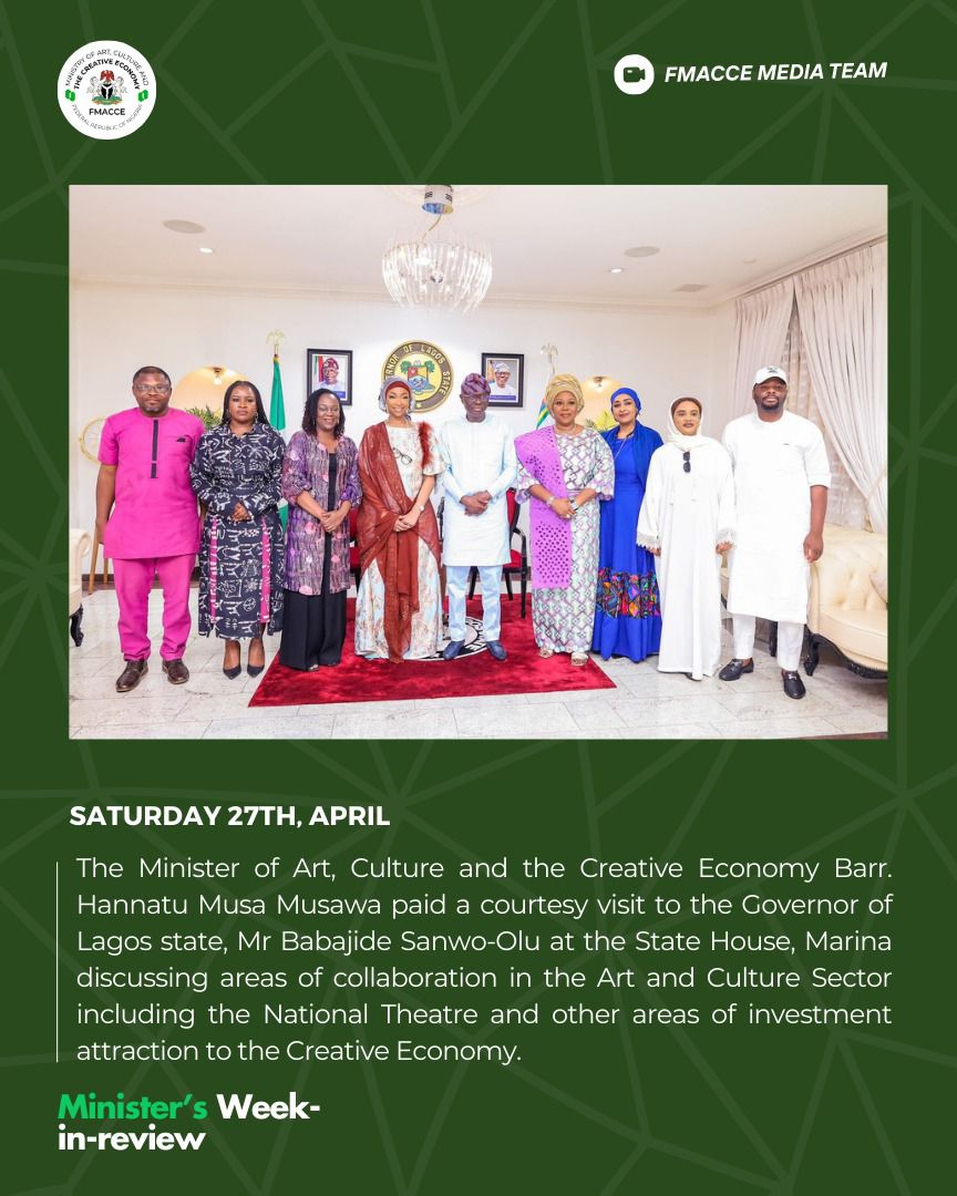 This is one of the greatest achievements of the week. 
#CreativeEconomy 
#NigeriaDestination2030
