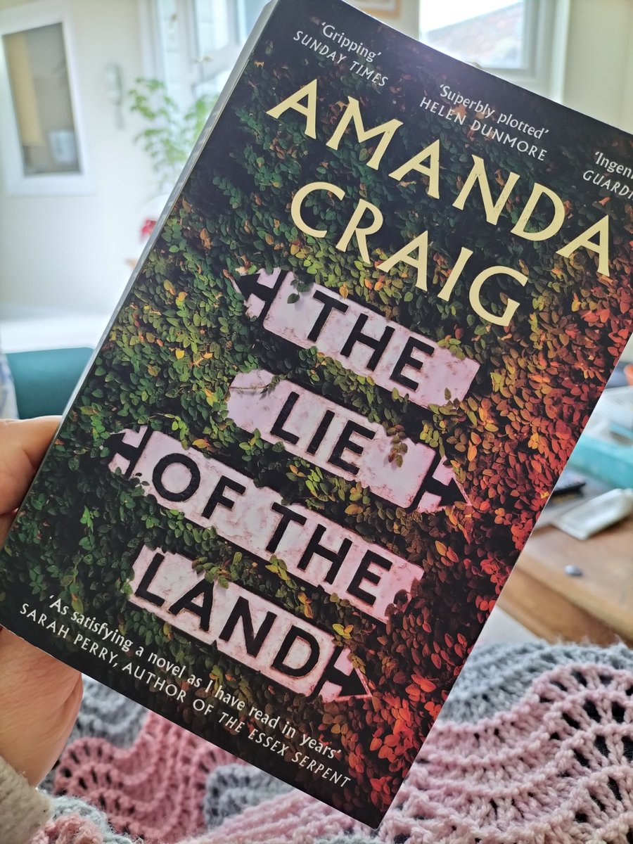 Just the weather to snuggle on the sofa and continue my @AmandaPCraig re-read.