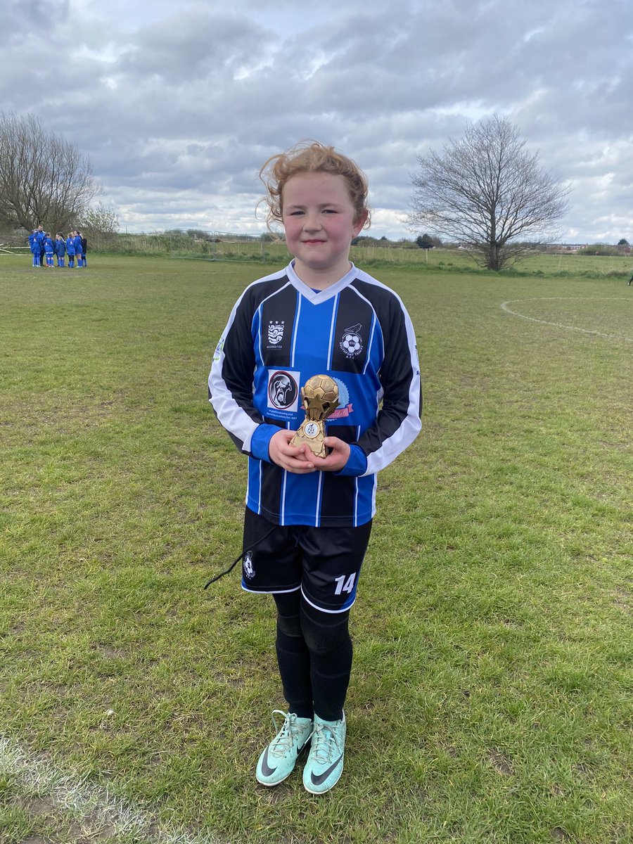 Man of the match for this one again, scoring a goal for her team that was nearly a win until the last few minutes when it ended 1-1!!