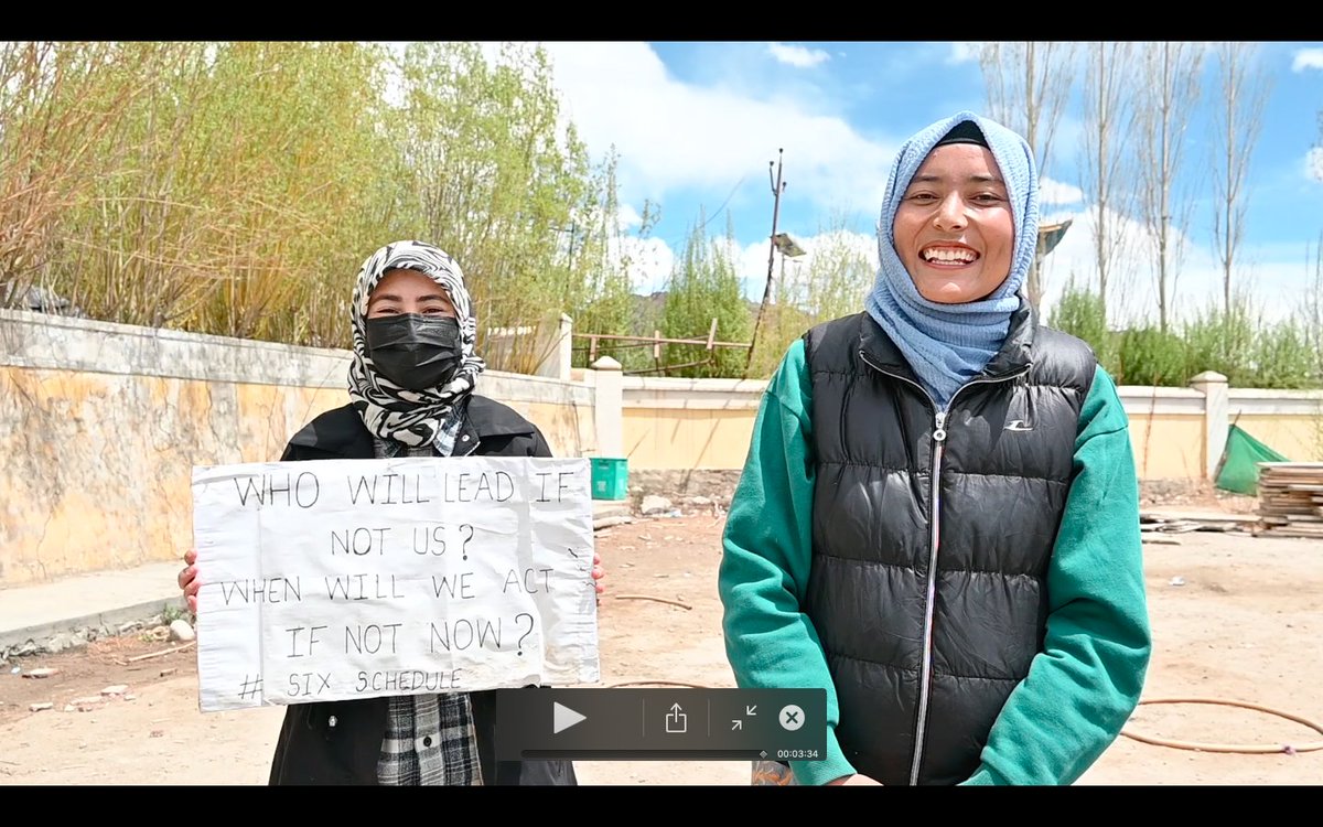 Kaniz Fatima & Shaziya Bano on why youth are in Ladakh movement / youtu.be/Wi4h3Nx62xM?si… via @YouTube @Wangchuk66 @Gyapachow @rigzinhimalaya @Namgail @lswsd #SaveLadakh #6thSchedule @VikalpSangam