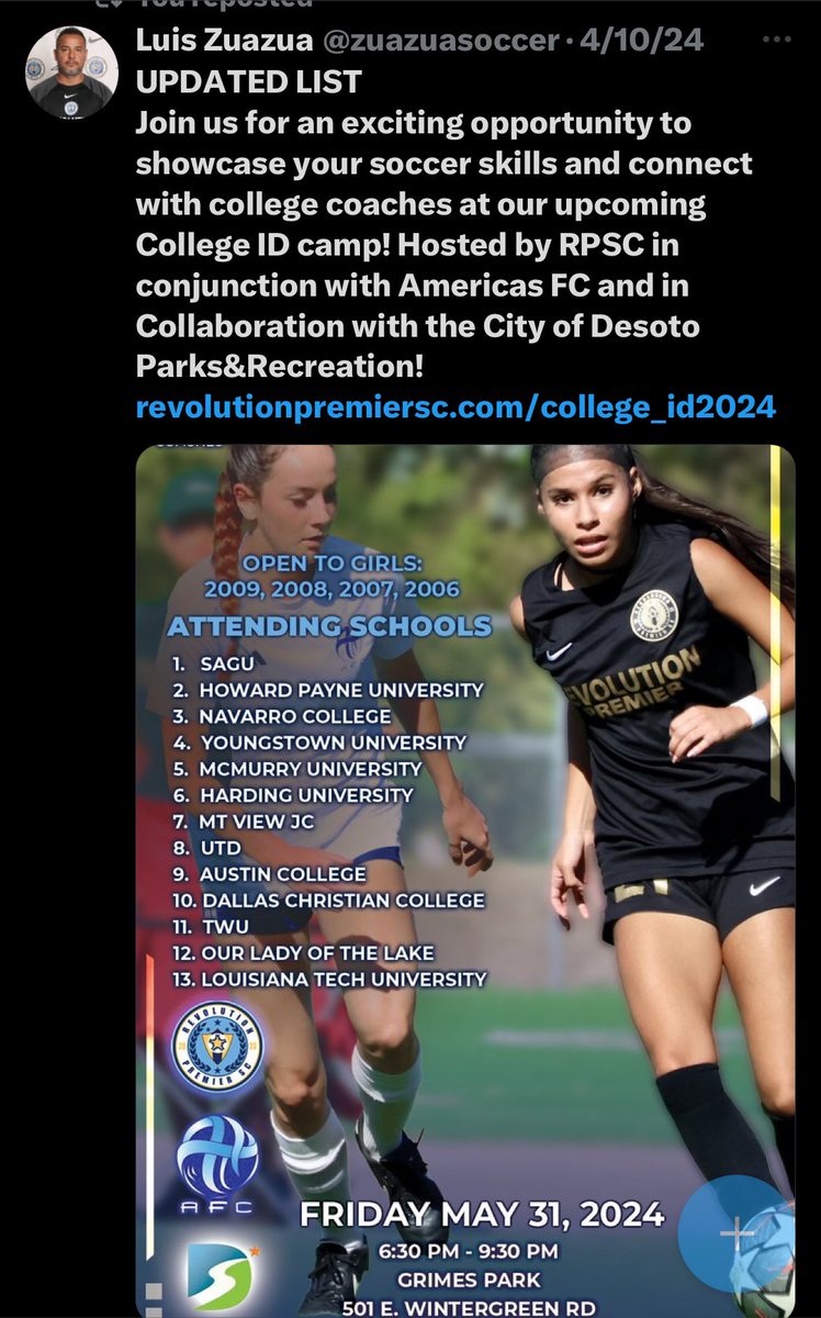 Let me run this back...
#revpremiersc #classof2024 #girlssoccer #collegebound #nextgeneration #studentathlete #gaby1williams