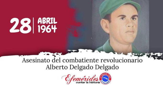 Hace hoy 60 años fue vilmente asesinado Alberto Delgado Delgado, el Hombre de Maisinicú. Ni los bandidos, ni sus patrocinadores yanquis lograron su objetivo. #EstaEsLaRevolución que se mantiene firme y le rinde homenaje. #TenemosMemoria