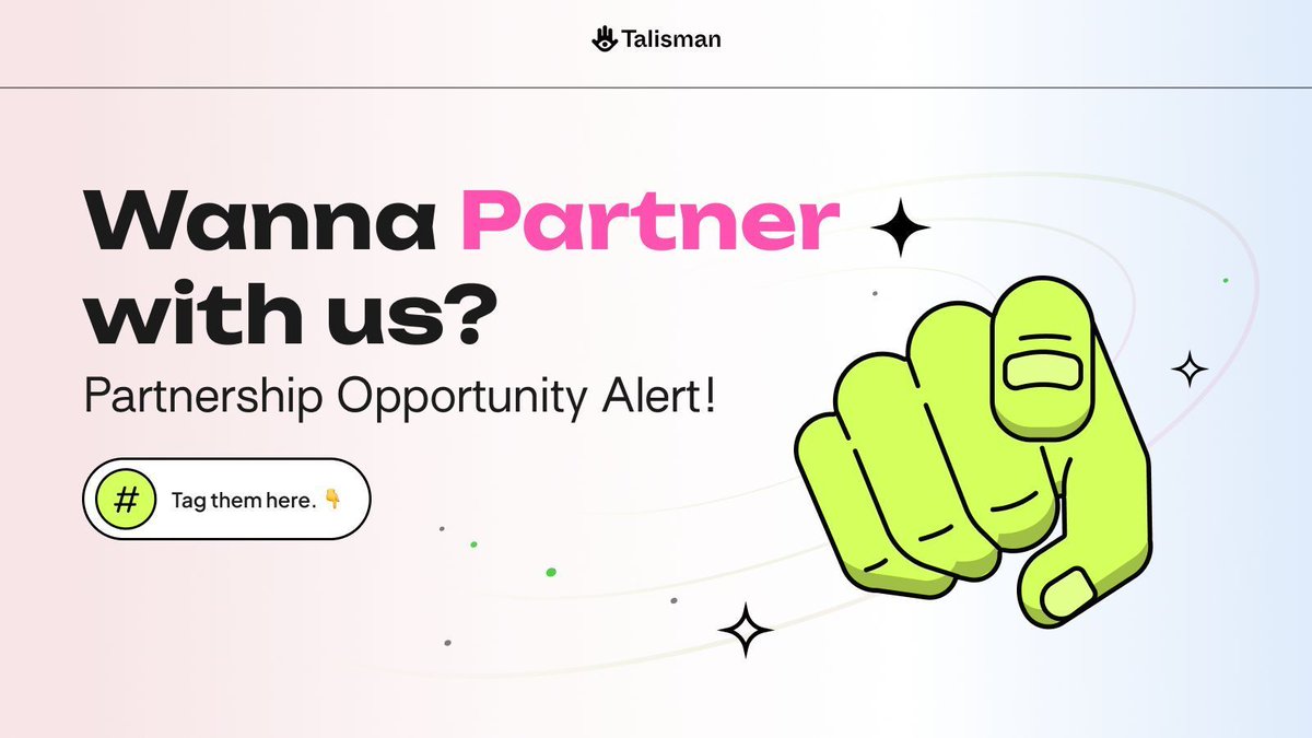 Partnership opportunity alert! Talisman Quests is seeking collaborations with projects in the web3 space. Which projects would you like us to partner with, and which tokens do you want to see rewarded in Wallet Mining? 🔍 Tag them here. 👇