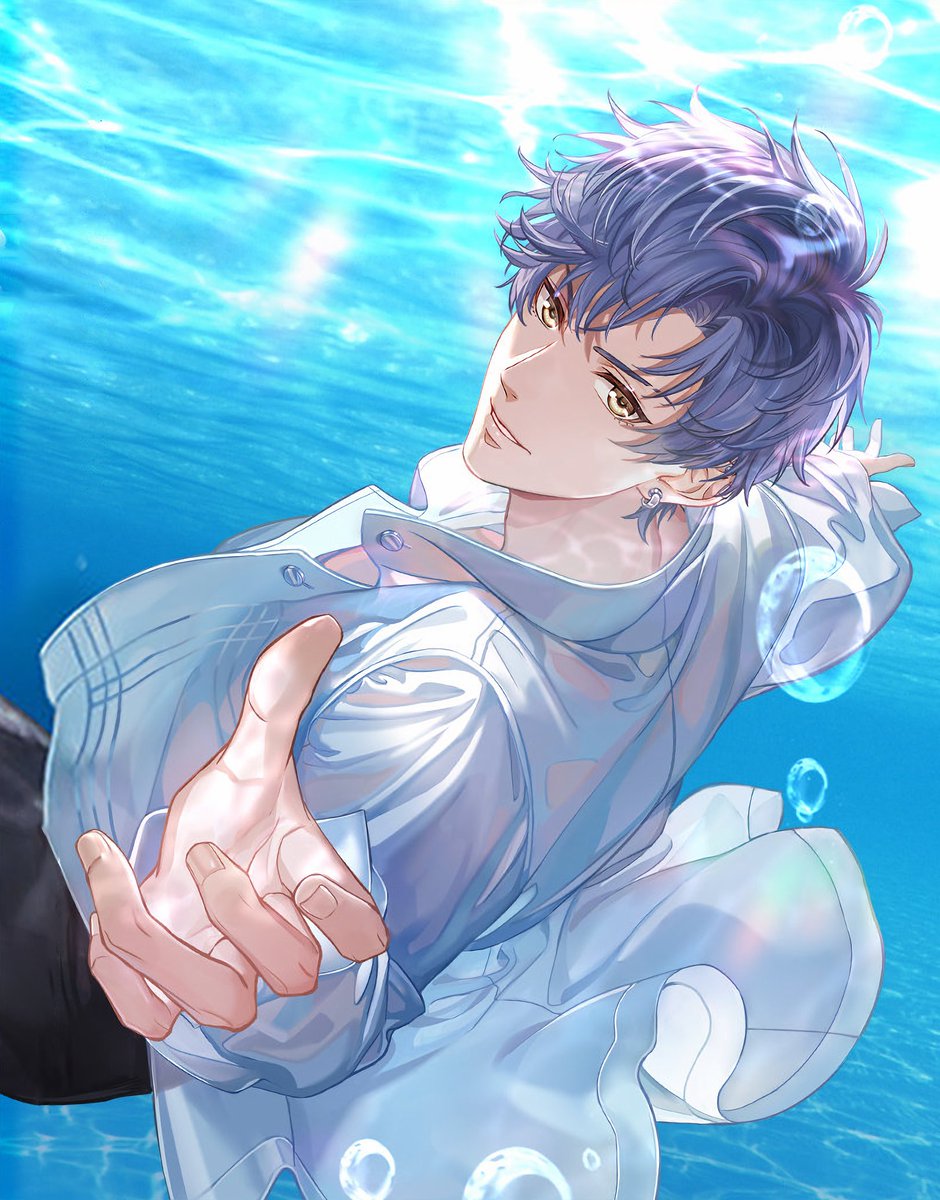 Shaw 😍
MrLove x Pechoin collab
Echoes of Sea  🌊 
CN server 
#恋与制作人
#恋とプロデューサー
#MrLoveMobile
#戀與製作人
#러브앤프로듀서 #凌肖 #lingxiao #mlqc #mlqcshaw #otome #visualnovel #mrlove