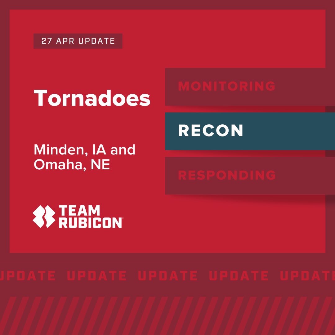 We’ve got volunteers on the ground already doing recon of the area and coordinating with local authorities to identify unmet needs that we could fill. #BuiltToServe