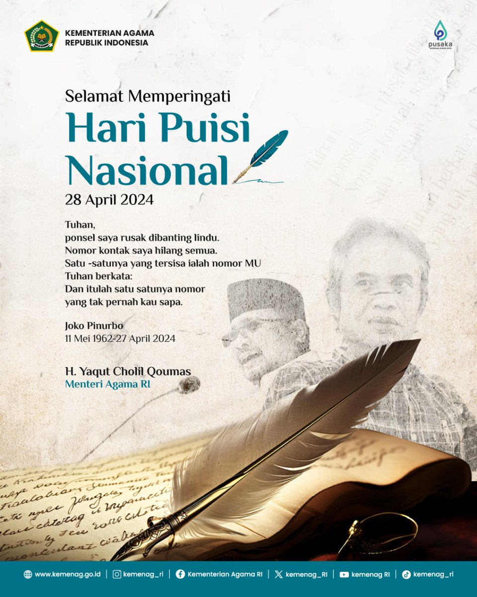 Selamat Memperingati Hari Puisi Nasional