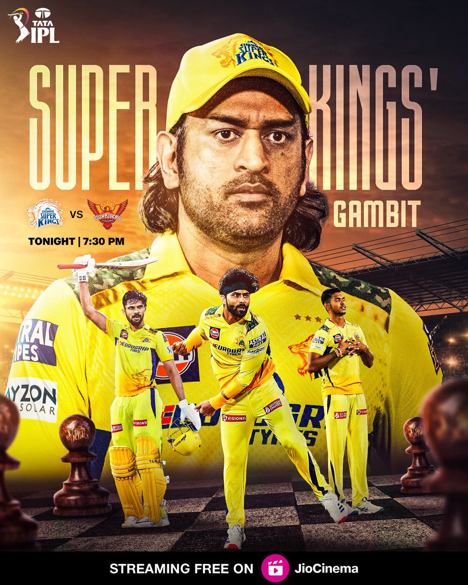 Can’t wait for a Super Sunday #IPLonJioCinema 💛 #CSKvSRH #WhistlePodu