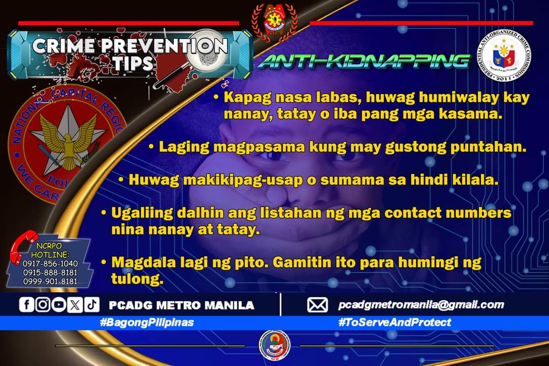 #BagongPilipinas
#ToServeandProtect
#PCADGTagapagUgnay
#PulisSerbisBalita
#psbalita
#ditosabagongpilipinasanggustongpulisligtaska
#PCADGMetroManila