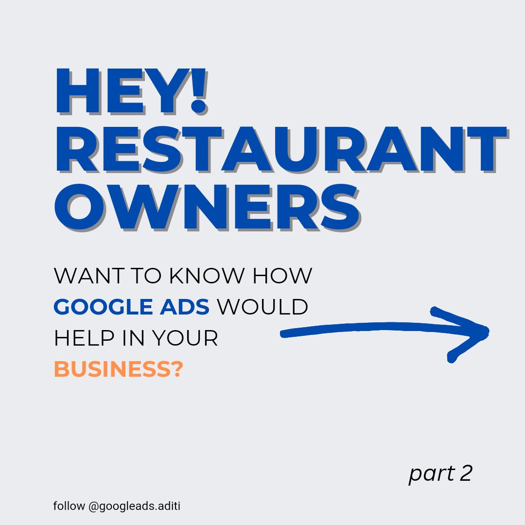 googleadsaditi's tweet photo. Follow @googleadsaditi for more
.
.
#restaurants 
#restaurant #Cafe 
#googleadsforrestaurant 
#googleads https://t.co/naELcs1kp7