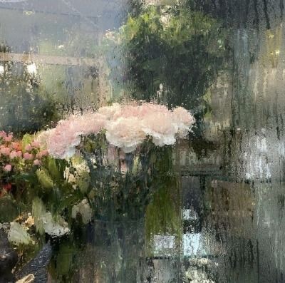 scarlettwants's tweet photo. Flower shops on a rainy day https://t.co/by2aub3YGD