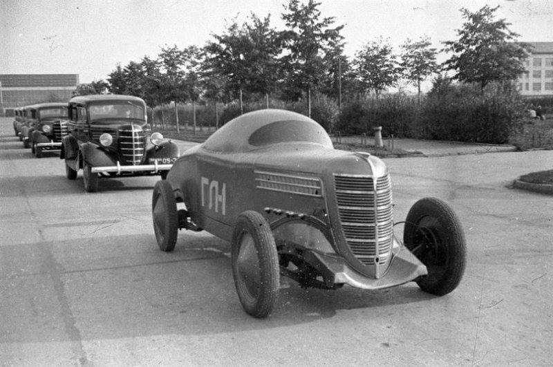 Первый советский гоночный автомобиль. ГАЗ-ГЛ-1. СССР. 1938 г.