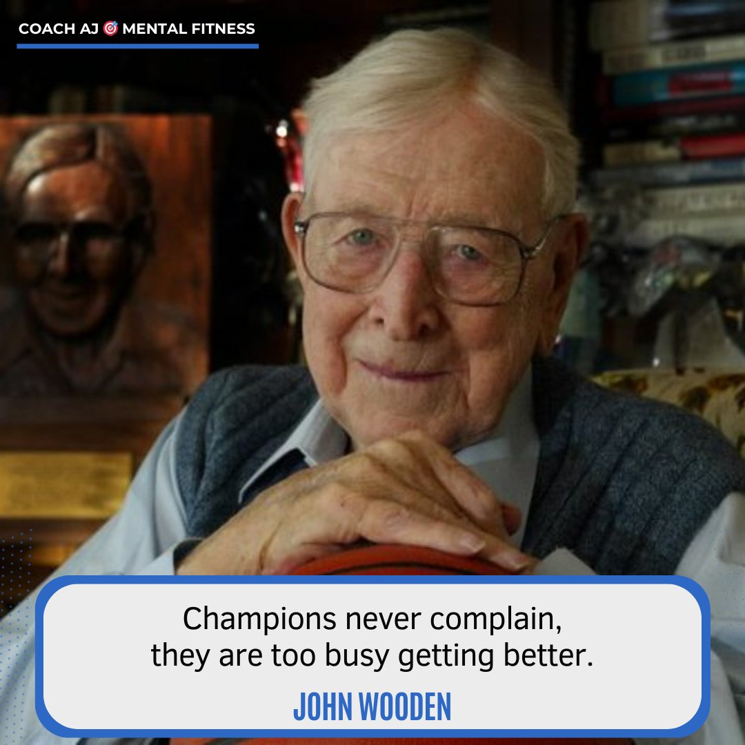 John Wooden said, "Champions never complain, they are too busy getting better."

The only thing complaining changes is your attitude and for the negative.
• It brings stress.
• It brings negativity.

Focus on what you can control.
     
Complaining isn't a solution, it's a