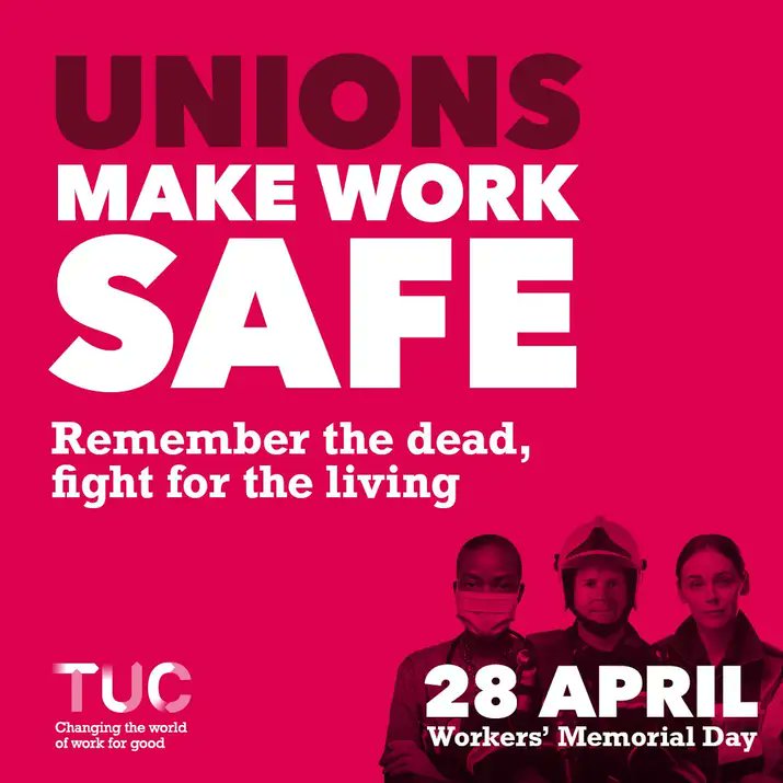 On International Workers'Memorial Day, we remember the dead, and fight for the living. @TUCNorthWest