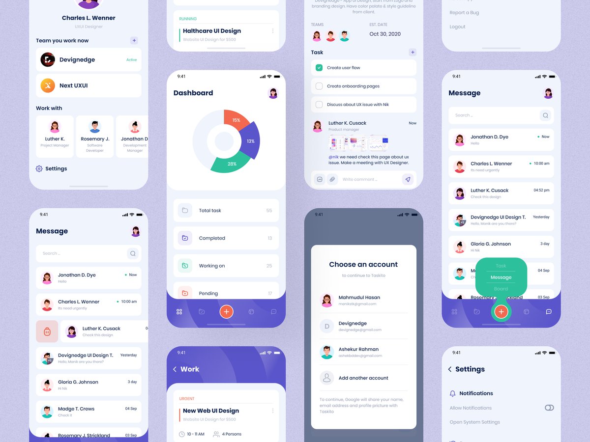 Task Management Mobile App UI Design

Looking for a UX/UI Designer for your project?
Drop a line here: hello@mhmanik02.me

#taskmanagementapp #taskmanagementdesign #ui #ux #uiux #uxui #dribbble #uiux #figma #design #uidesign #uidesigner #dribbble #behance #devignedge #mhmanik02