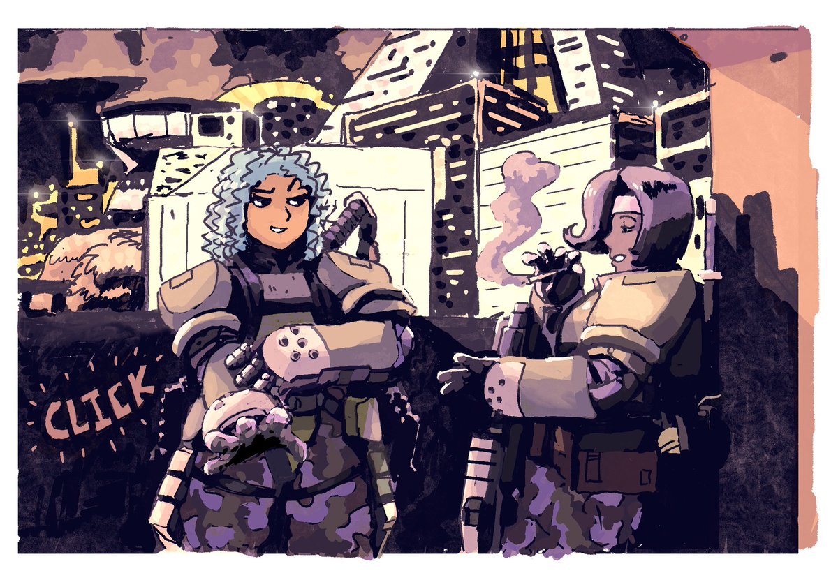 Toku City, Leela Colony, Planet Jiro 'B294 and B254, waiting for the call' - (Color test)