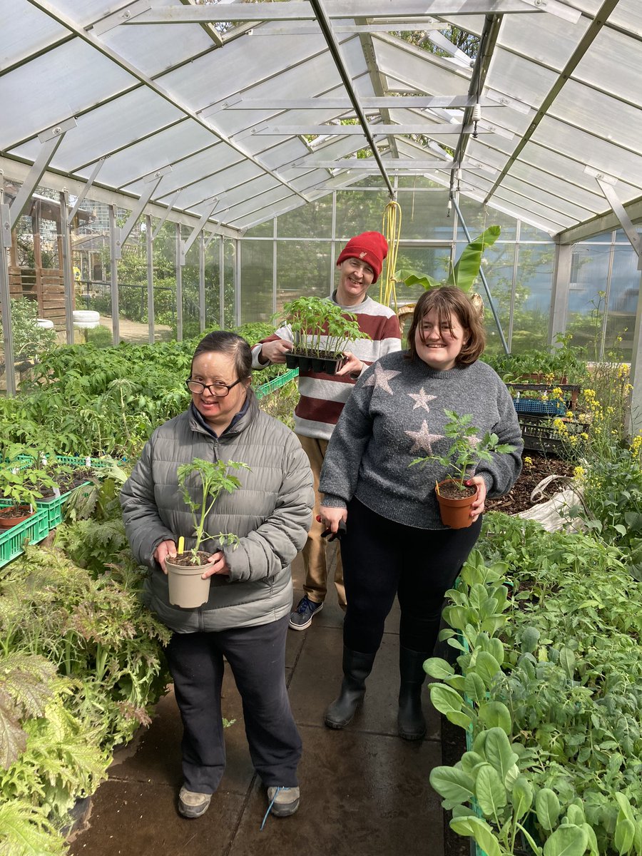 Meet some of the students in our wonderful Plot to Shop project! They come every week to have fun catching up with friends & to work as a team to gain skills growing fruit and vegetables, from seed to sale. You can support this project by purchasing plants from the Farm! 🌱