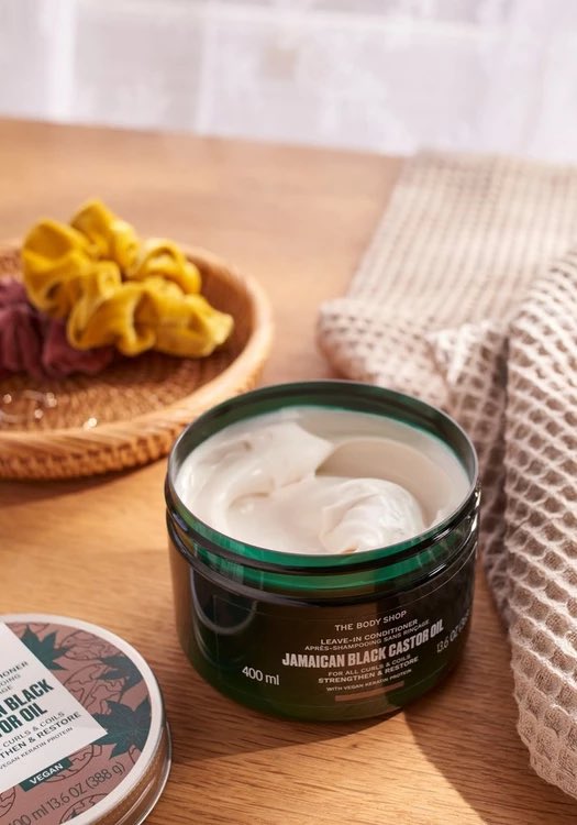 This gentle but intensely moisturising cream is just what you need for hair that feels nourished with moisture all day long. It helps to reduce frizz while also taking your curls and coils to shiny new levels.
#TheBodyshop  #thebodyshoplk #vegan #haircare #leaveinconditioner