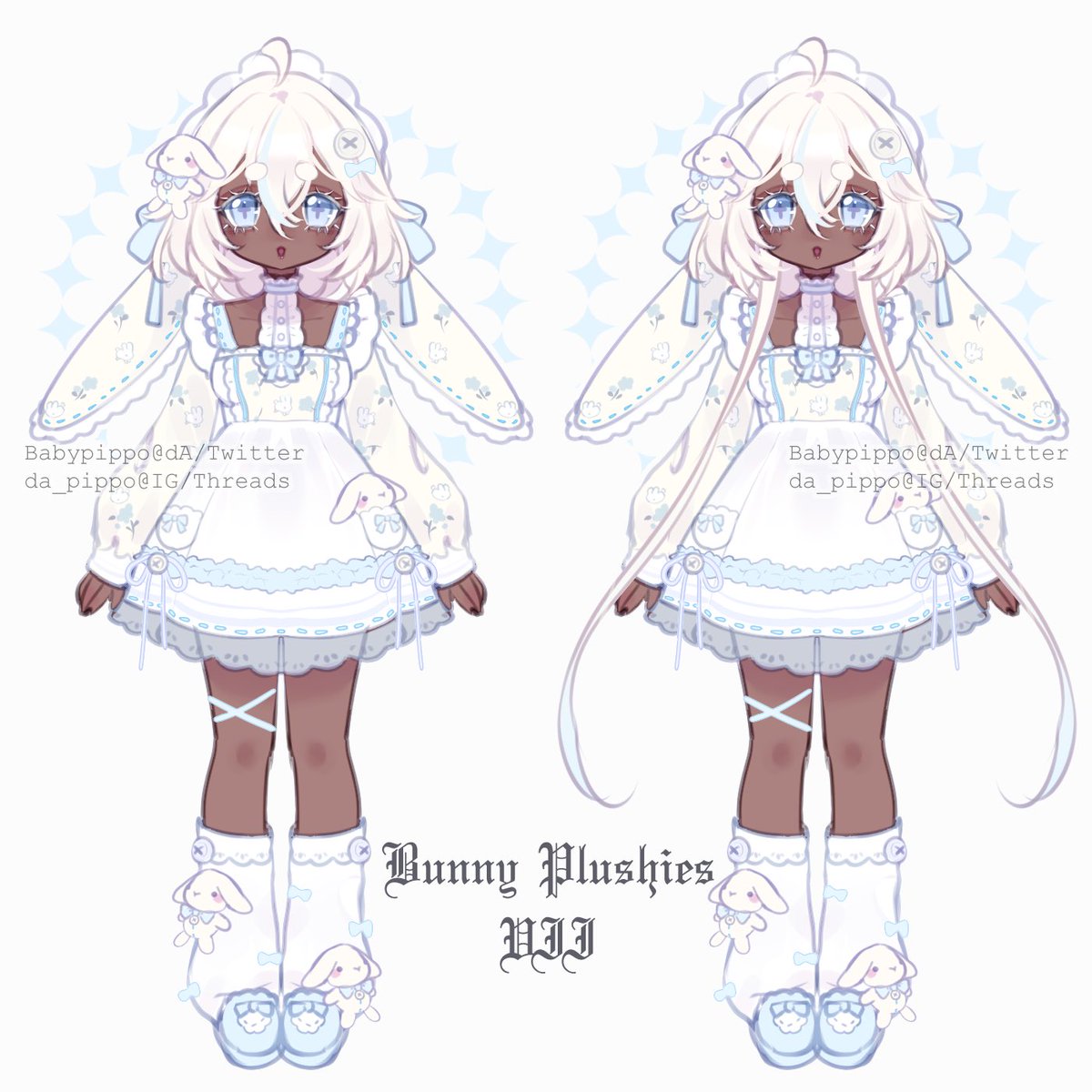 🩵Bunny Plushies VII🩵

$250 (personal use)

Dm to claim!

#vtuber #adoptable #characterdesign