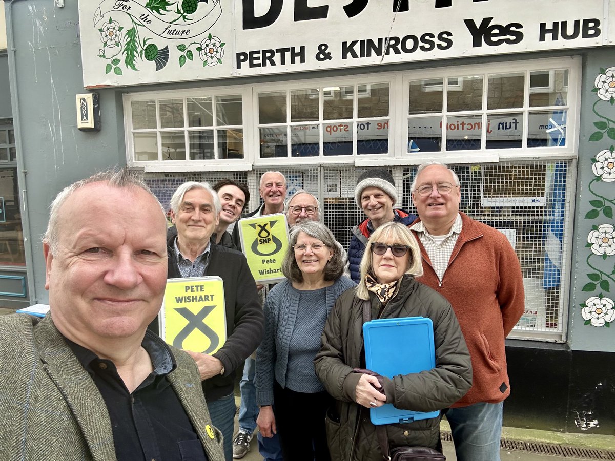 Fantastic canvass in the city centre this morning in advance of the Perthshire North Constituency meeting.