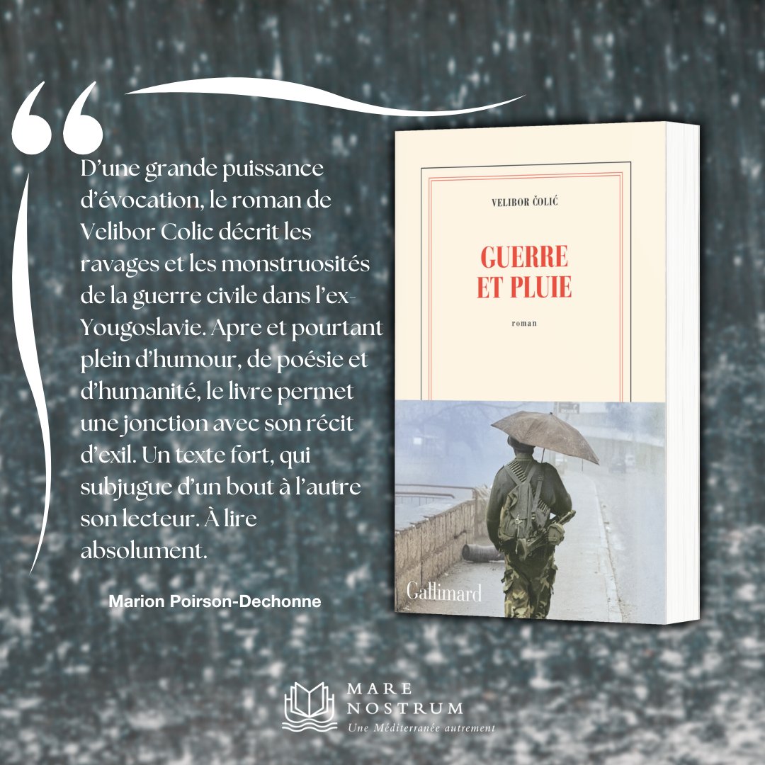 Dans 'Guerre et pluie' (@Gallimard ), Velibor Colic livre un témoignage saisissant sur son expérience de soldat pendant la guerre de Bosnie. Avec une écriture à la fois crue et poétique, il dépeint l'horreur du conflit et la beauté des souvenirs d'avant-guerre. Un récit