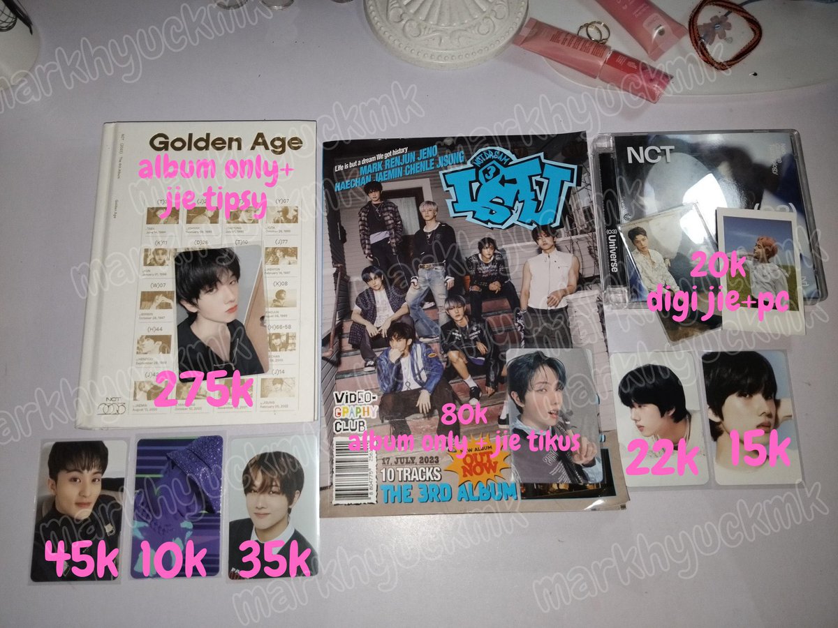 help rt? wts(want to sale)🎀 Condi by dm 💸 Prefer take all 497k or each min take 3 pc 🍊 Co oren, dom jateng ✅ sudah termasuk pac tag. wts aab jisung mark taeyong sunoo dicon nct 127 dm @markhyuckmk