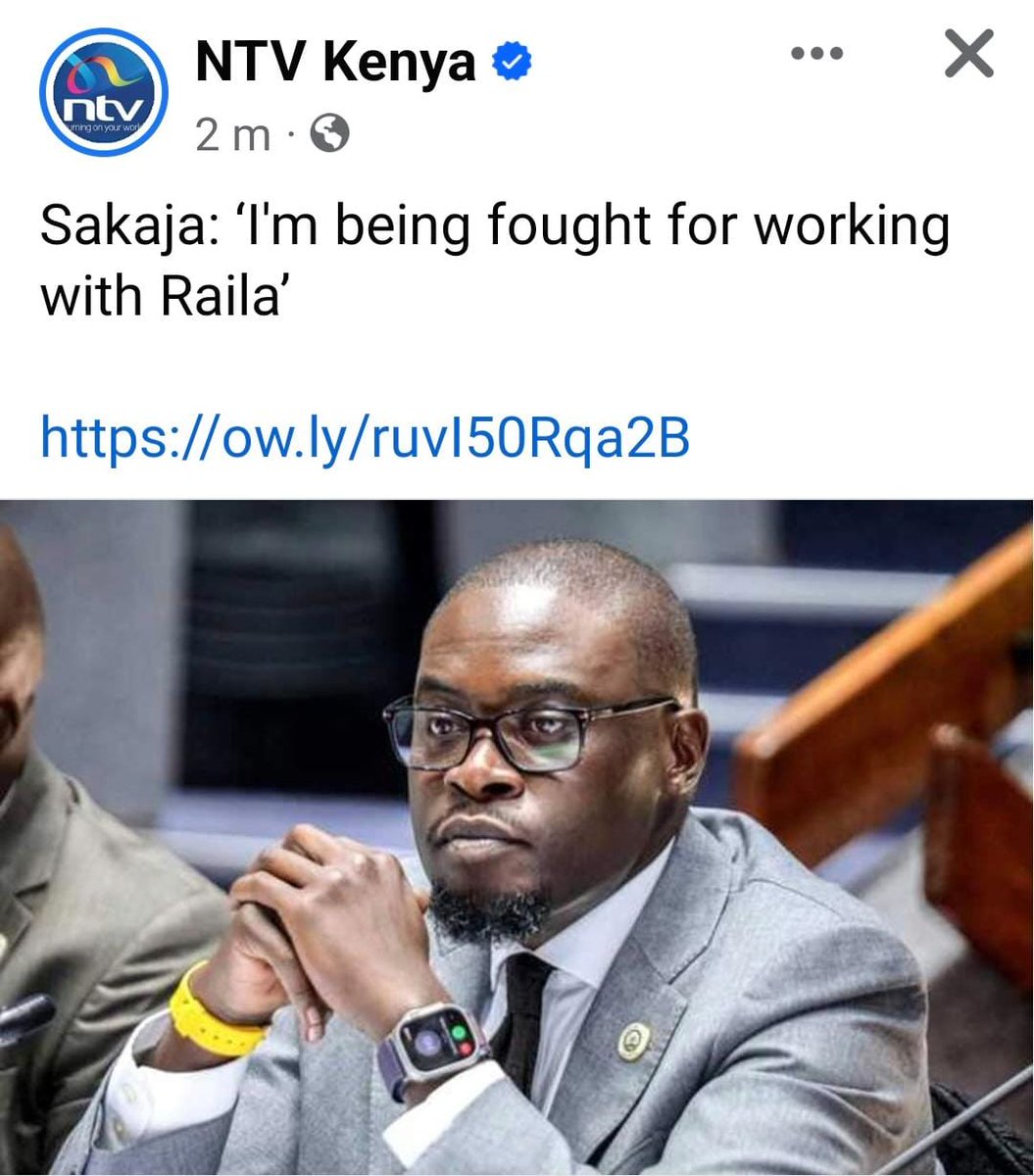 Now that Governor Sakaja has stated that he's being fought because he's working with Raila, I'm bound to ask... 1. Who exactly is fighting the Nairobi Governor 2. What work exactly is he doing with Raila Thanks in advance for the Clarification!
