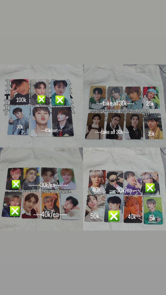 help rt? WTS aab NCT Dream 💰 on pict ✅️ inc packing ✅️ negotiable (bisa di dm) ✅️ NO HnR❗️ ❌️ exc admin 🍊 5% ❗️vidcon for serious buyer only and no sensitif buyer❗️ 📍 Jawa timur (bisa cod di venue tds 3 jkt) dm @matchaaanana