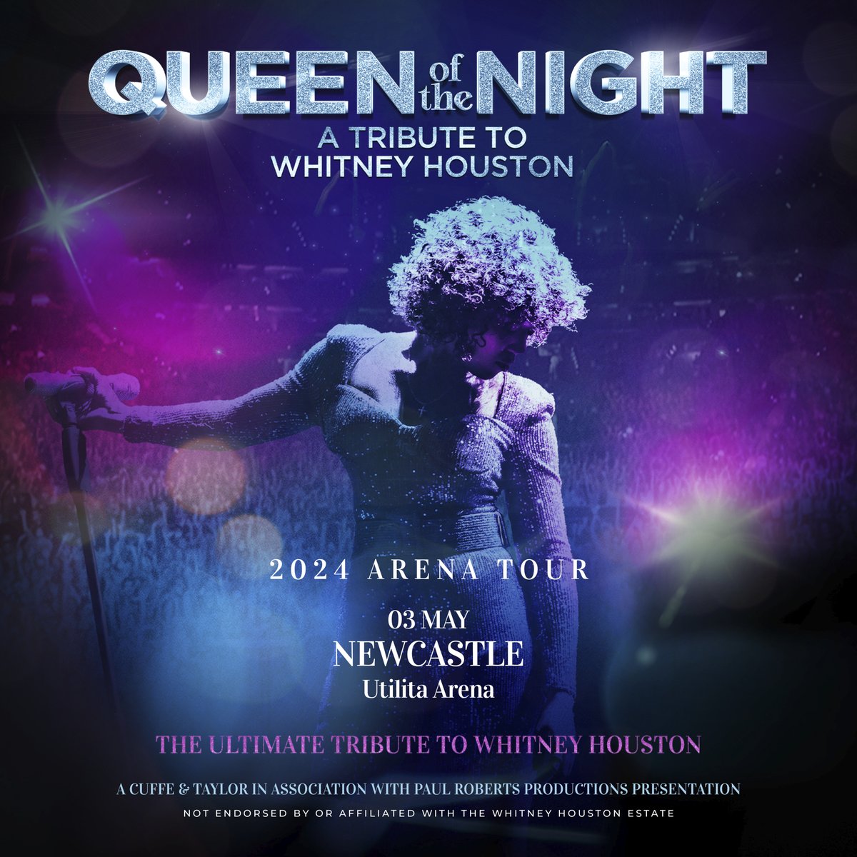 👑🌃 Next up at Utilita @ArenaNewcastle, it's the celebration of an icon as we welcome #QueenOfTheNight – A Tribute to Whitney Houston. 🎟️ Grab your tickets here 👇 ℹ️ bit.ly/WhitneyQOTN-Ne…