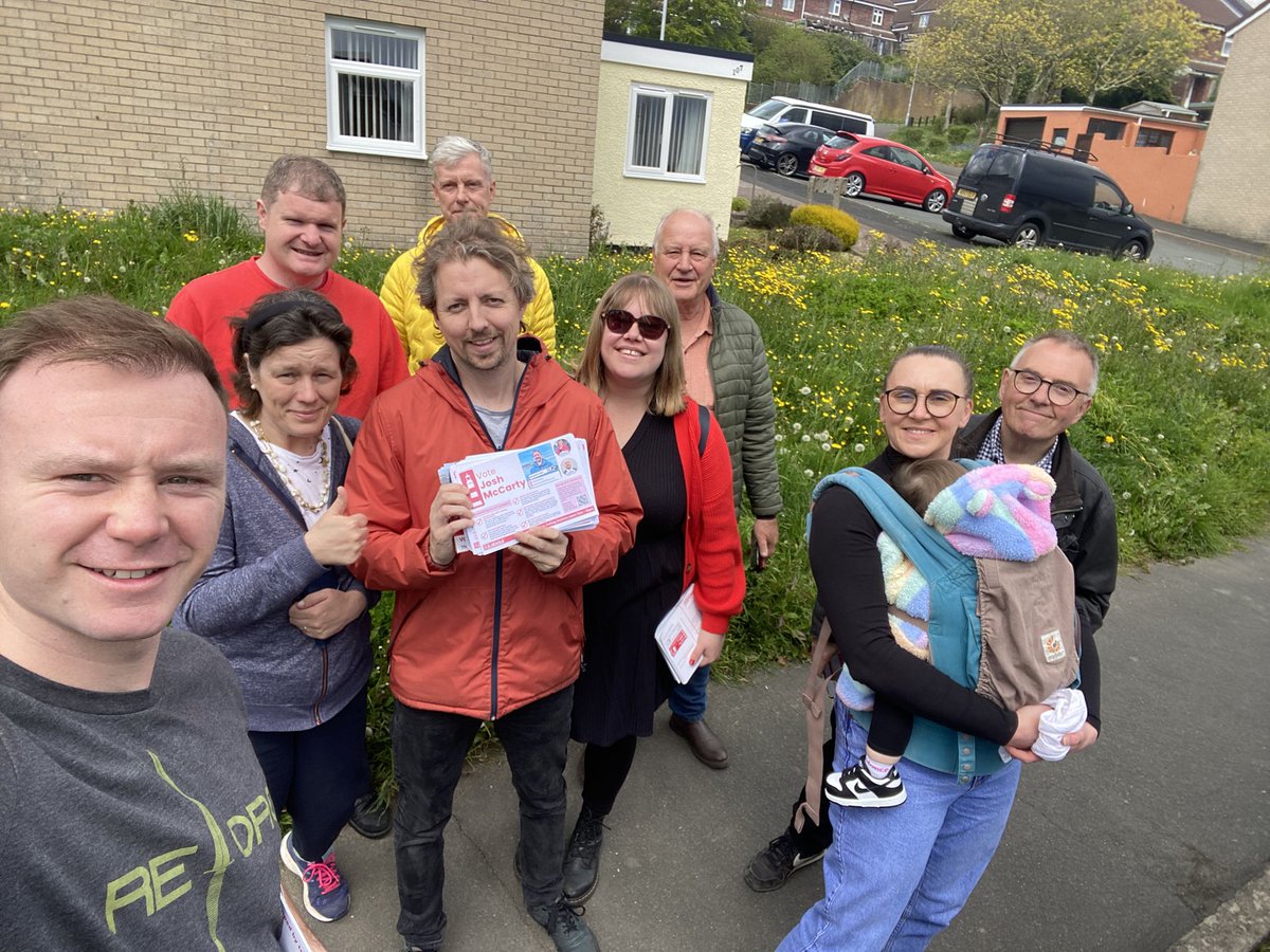 Hugely promising Sunday afternoon in St Budeaux Ward with @PlymouthLabour candidate Josh McCarty. Lovely to hear so much support for our candidate.