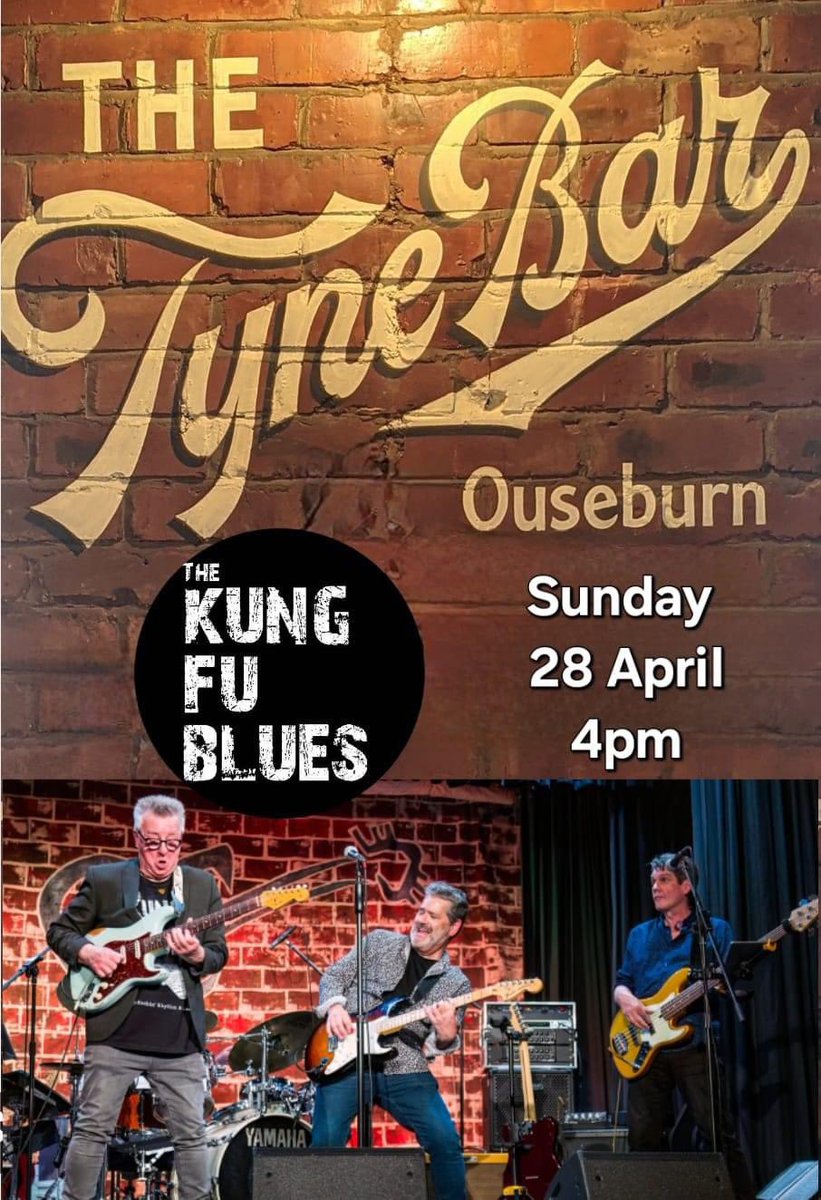 The Kung Fu Blues, Live, 4pm. Well, the weather is absolutely shocking but that won’t stop us having a bloody great Sunday afternoon in the company of The Kung Fu Blues. Catch them live from 4pm. 🥋 🎶 🍻 ☔️