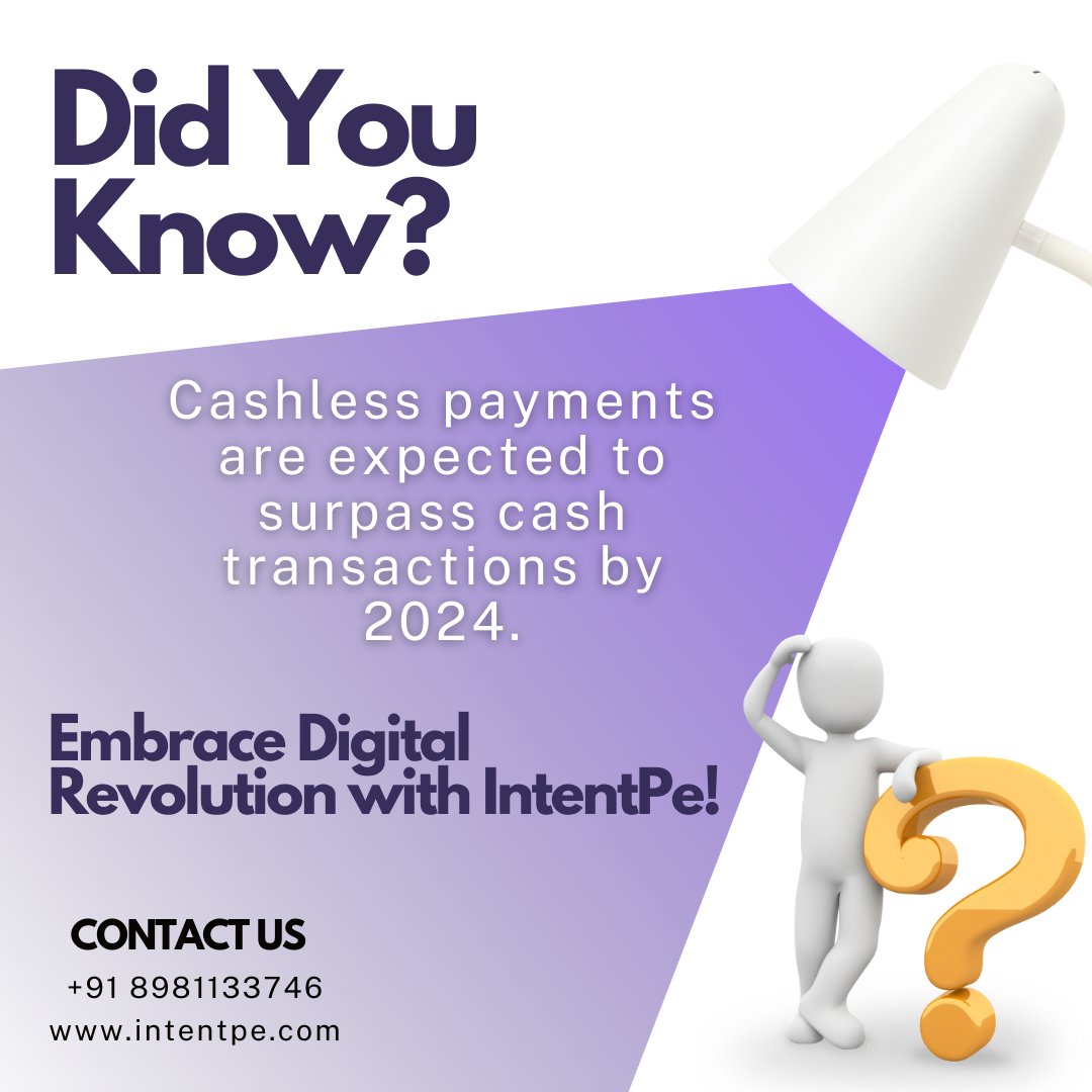 Intent_pe's tweet image. The world is going cashless! Embrace the digital revolution for seamless and secure transactions.
#paymentsolutions #UPI #paymentapi #fintech #fintechcompany #payoutapi #instantpayout #payoutautomation #digitalpayments #india #technology #innovation #Intentpe