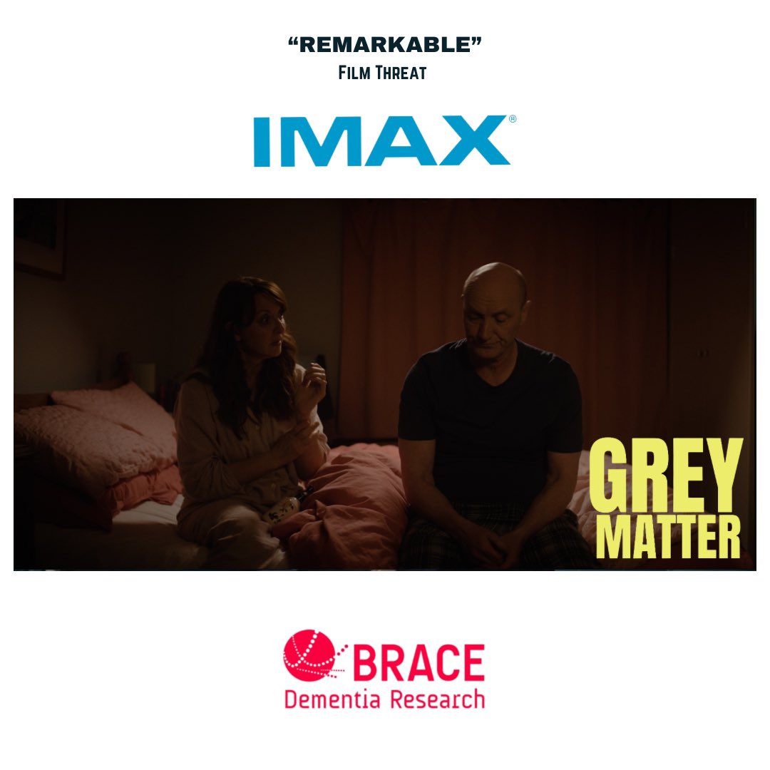Grey Matter is showing today at the #imax in #bristol raising money for charity @AlzheimersBRACE What would you do before you forget? Starring Stephanie Beacham ⭐️ tickets: rb.gy/40y8hi #greymatter #fundraising #charity #dementiaawareness #cinemas #bristolnews #bristol