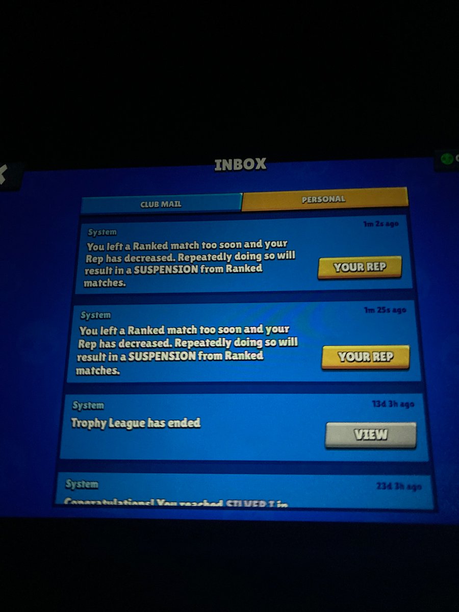Qbob27's tweet photo. @BrawlStars i don’t know if I was laggy or what but what the FUCK happened for me to get 2 time outs? First I joined a game then got kicked out and i don’t even know why I was kicked out when the game just began then hear me GAVE ME ANOTHER WITHOUT EVEN ME PLAYING ANOTHER GAME https://t.co/FcEcexW6du