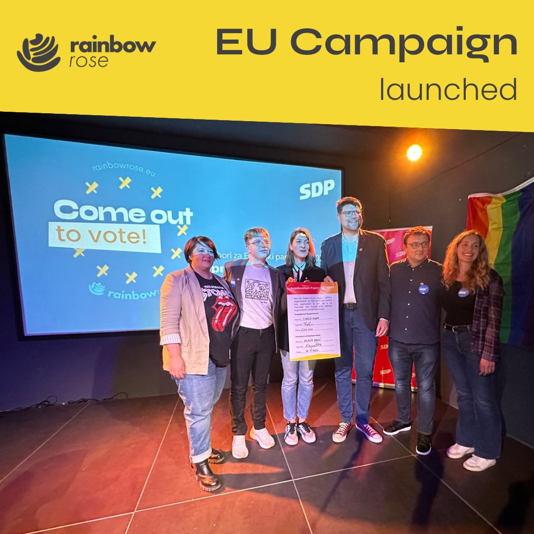 This weekend, in Zagreb, we launched our EU election campaign - “Come Out to Vote” - with our hosts @SDPHrvatske! We will speak directly to the LGBTIQ+ community, as we promote our manifesto of inclusion, and urge voters to elect @TheProgressives MEPs 🏳️‍🌈🏳️‍⚧️🇭🇷🌹