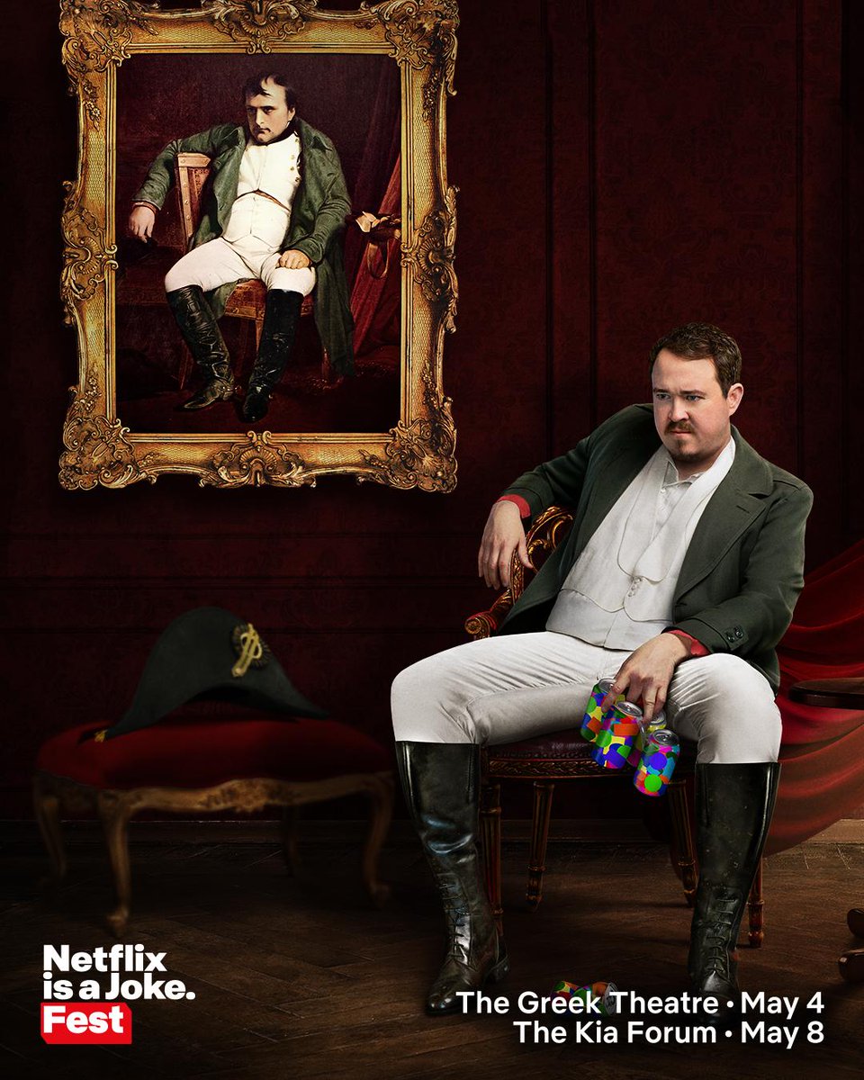 Shane Gillis is headed to #NetflixIsAJokeFest! Catch him at The Greek  Theatre on May 4, The Kia Forum on May 8, or https://t.co/iDBmEdVuy8 Arena  on May 9 with Andrew Schulz and special