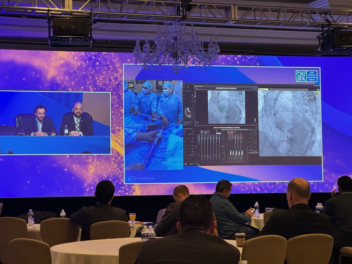 Privileged to join my first @ArchSymposium last week to moderate with @MarcSintek a live TF bicuspid TAVR with @MDT_Cardiac Evolut FX masterfully performed by @modine_thomas and Dr Lionel Leroux from Bourdeaux, France! Amazing dedication to commissural alignment #ARCH2024