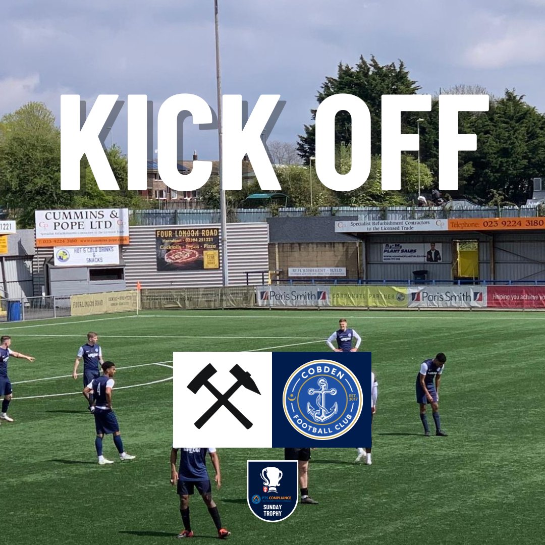1’ | ⚽ We’re underway at Westleigh Park for the @ptscompliance Sunday Trophy. Basingstoke Hammers vs Cobden FC, game on. Basingstoke Hammers 0 – 0 Cobden FC #BasingstokeHammersvsCobdenFC #HampshireFA