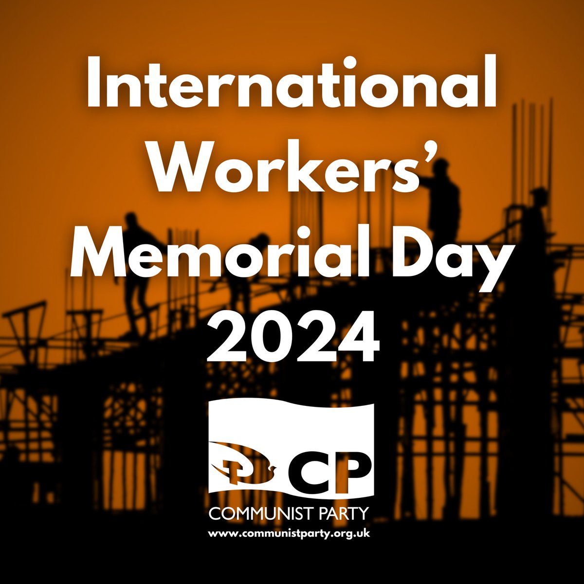 Today, on International Workers’ Memorial Day, we remember all those who have needlessly lost their lives at work #IWMD #IWMD24 #IWMD2024 Only through a strong and militant trade union movement can we fight for our safety at work. Only by abolishing the exploitative capitalist