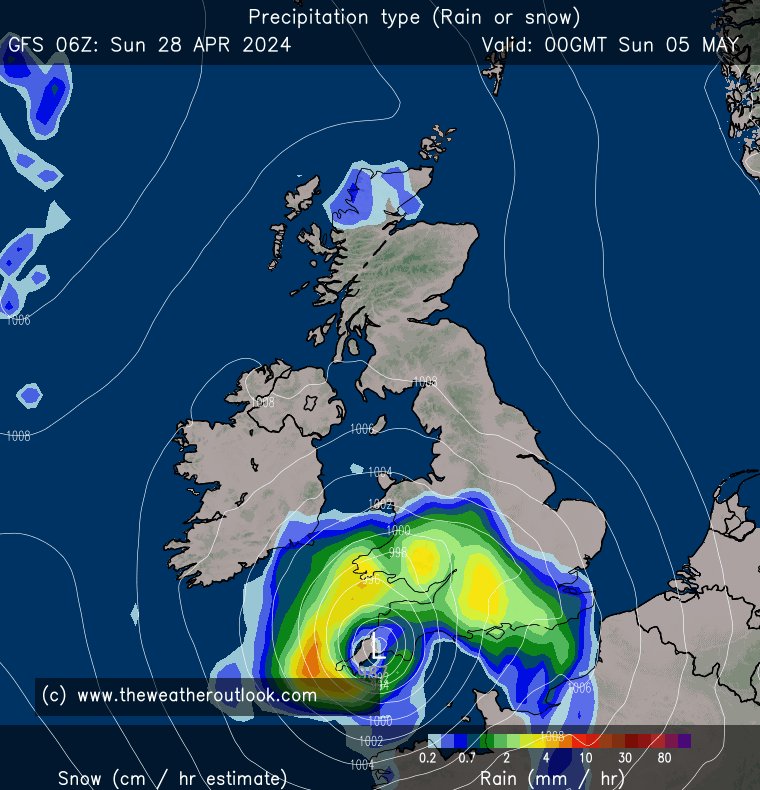 GFS 06Z develops a nasty looking feature next weekend. Much too far off to worry about, but it is something to watch in the coming days