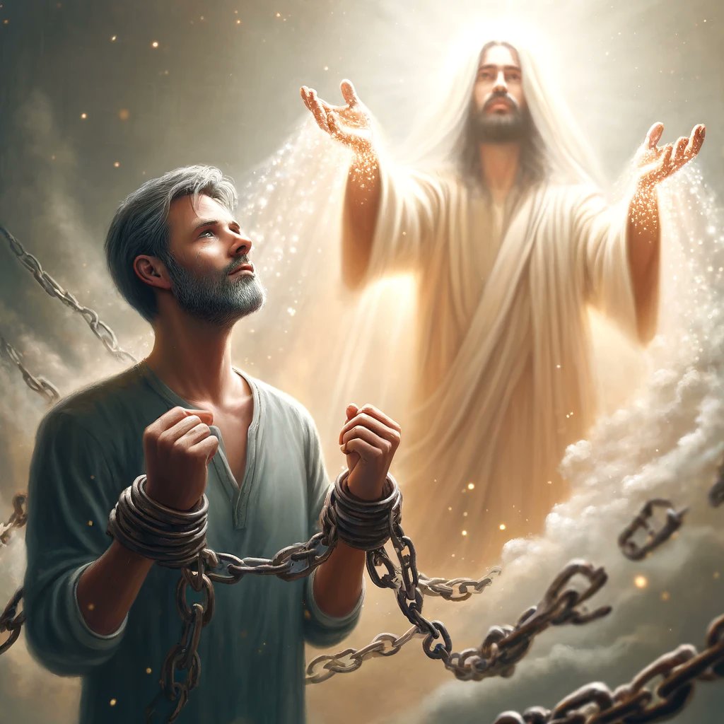 'Though this world may bind us in chains of despair, Our faith in Jesus will set us free.'