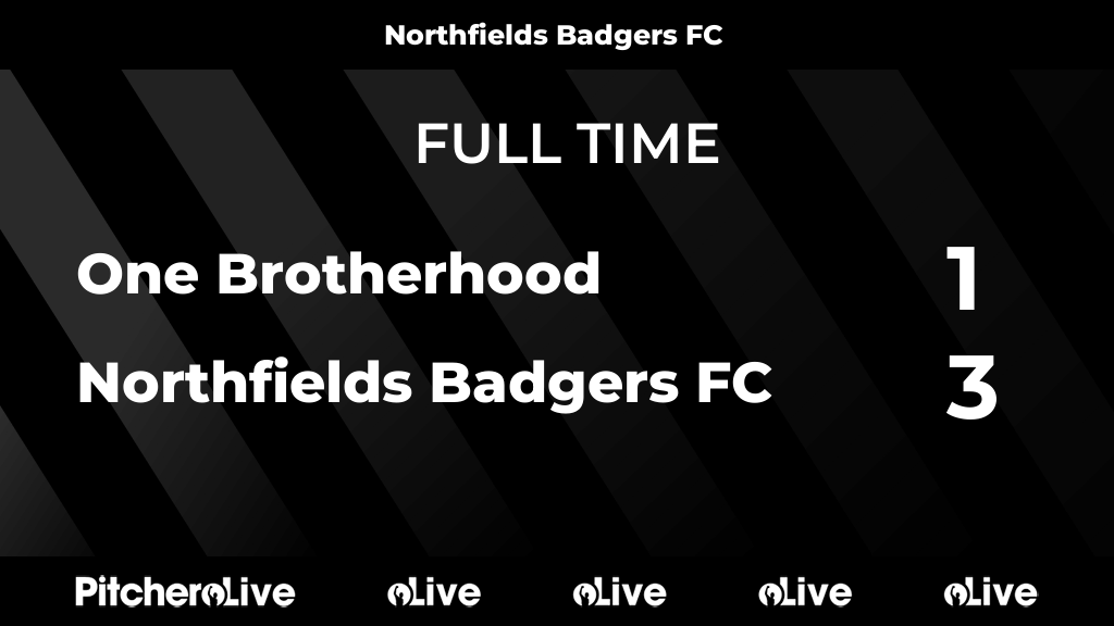 nfieldsbadgers's tweet image. FULL TIME: One Brotherhood 1 - 3 Northfields Badgers FC
#ONENOR #Pitchero
pitchero.com/clubs/northfie…