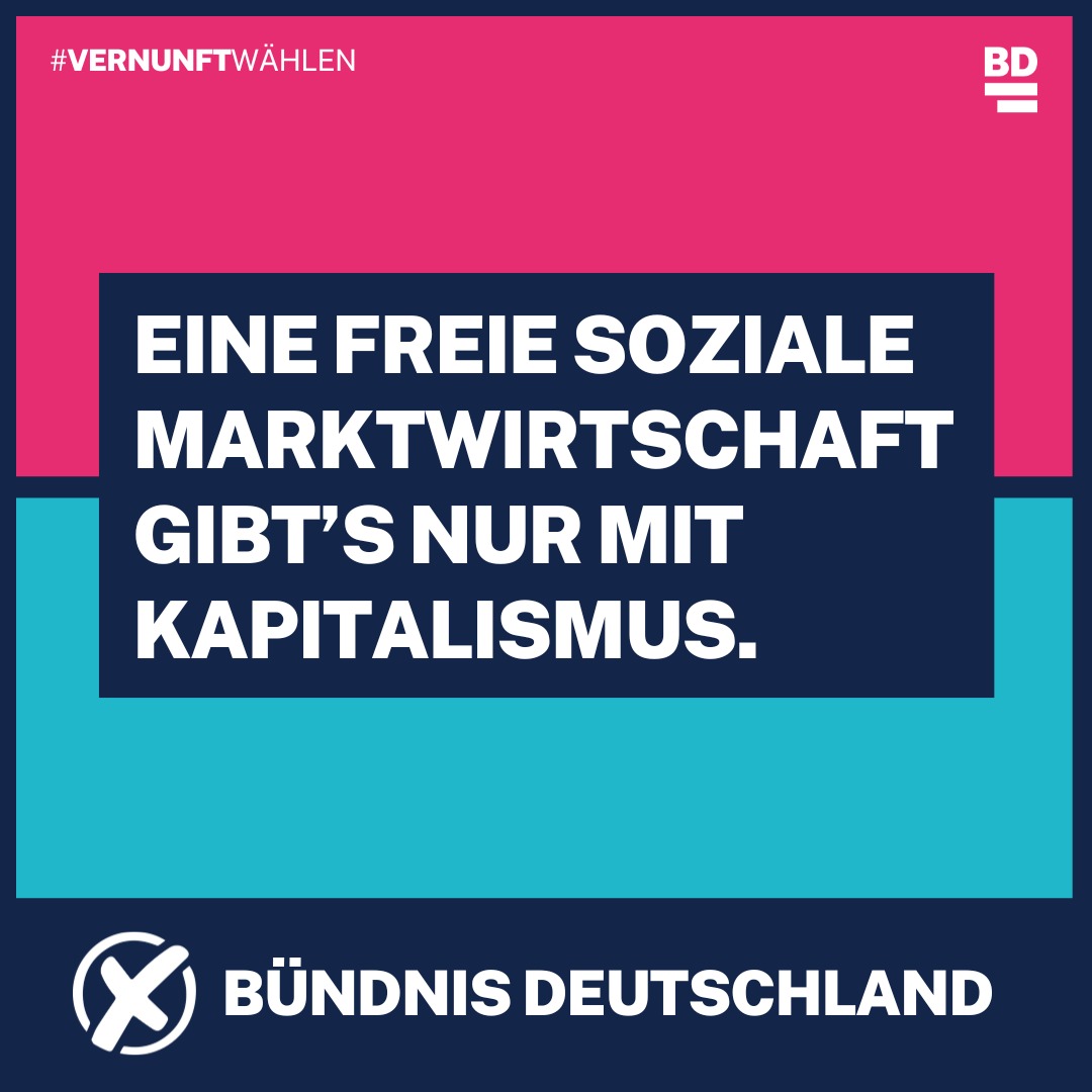 #Kapitalismus ist per se ein Garant für #Wohlstand. Der Missbrauch durch Einzelne ist das Problem. Dennoch: Eine freie und soziale Marktwirtschaft gibt's nur im Zusammenspiel mit dem Kapitalismus und nicht mit Sozialismus. Dessen sollten wir uns alle, gerade im Hinblick auf die…