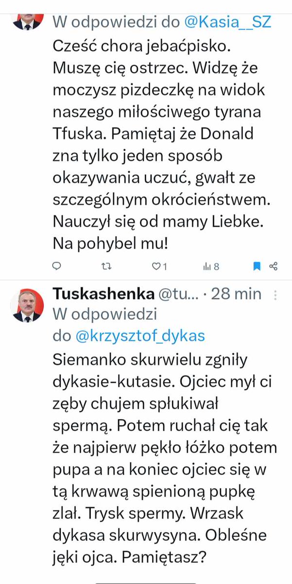 🔴 UWAGA 🔴 Ruski lump @tuskikau6 powrócił i czeka na odpchlenie. #SprzątamyX