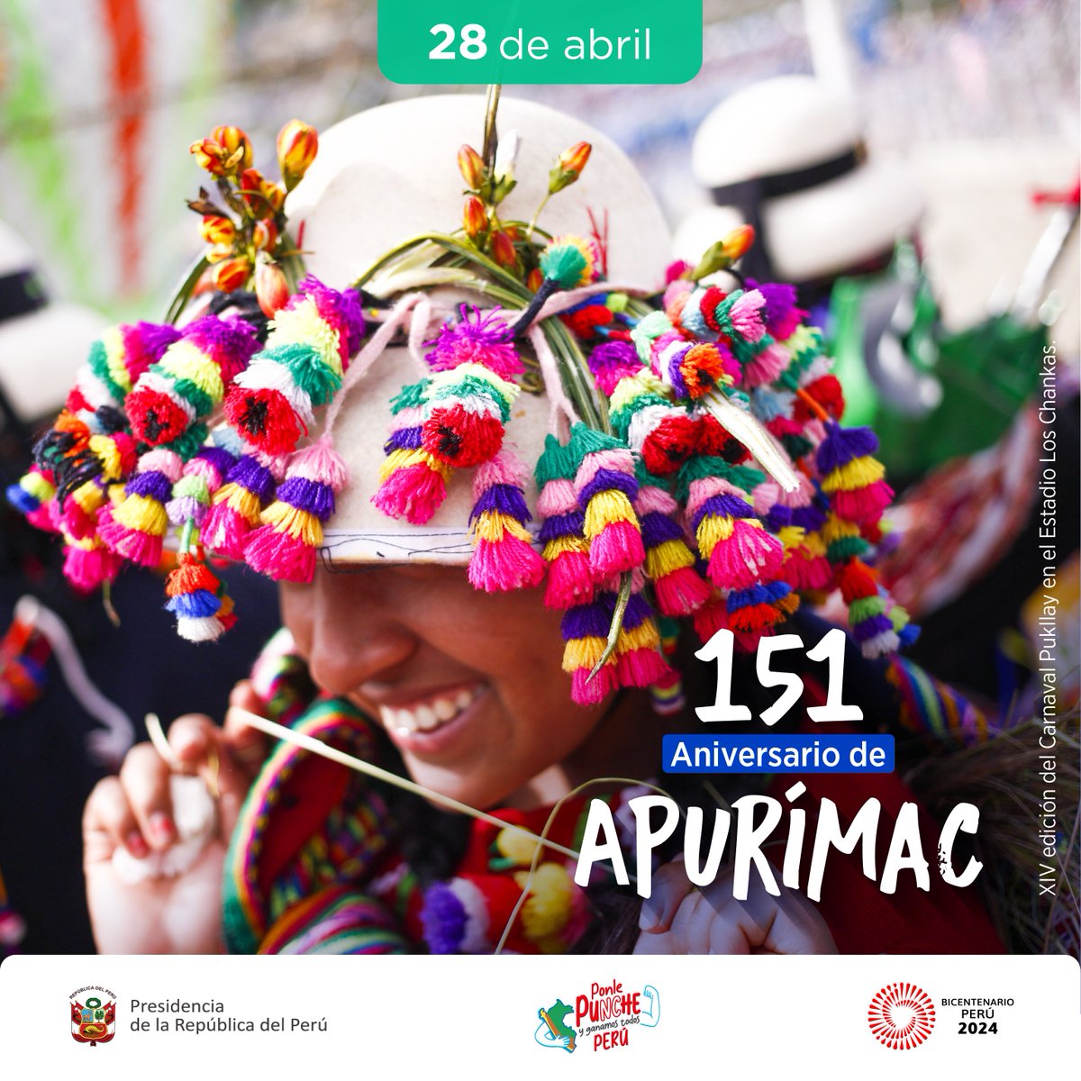 ✅ Único como el anís de Curahuasi y espiritual como los Ríos Profundos del taita Arguedas. Así es nuestro #Apurímac, tierra de los guerreros chancas y orgullo del Perú, que hoy celebra su 151° aniversario de creación política. ¡Feliz día, Apurímac! 🇵🇪 #PonlePunchePerú 💪…