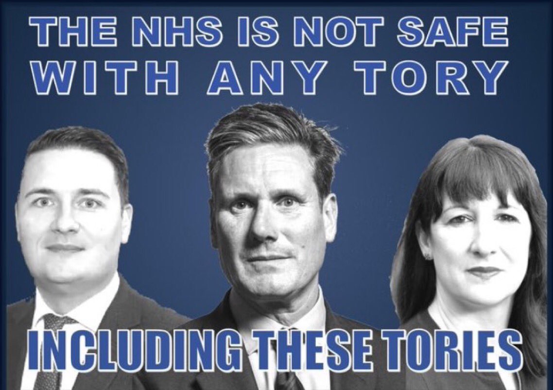 #CantTrustLabour with our NHS
