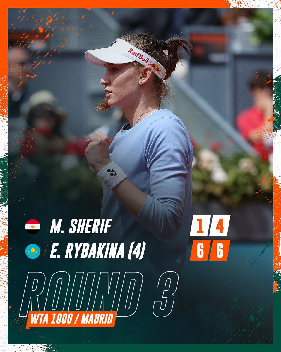 Elena Rybakina books her spot in round 4 defeating Mayar Sherif. #MMOpen