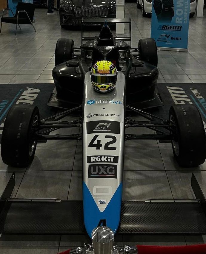 PROUD Sponsors!! Who's watching the @BritishF4 on #ITV4 this weekend? Fantastic for our team to join @mattressonline to watch Rowan Campbell-Pilling LIVE making his British F4 debut at #doningtonpark. The car is looking amazing, featuring UXG branding! Race 3 coming up at 1:45!