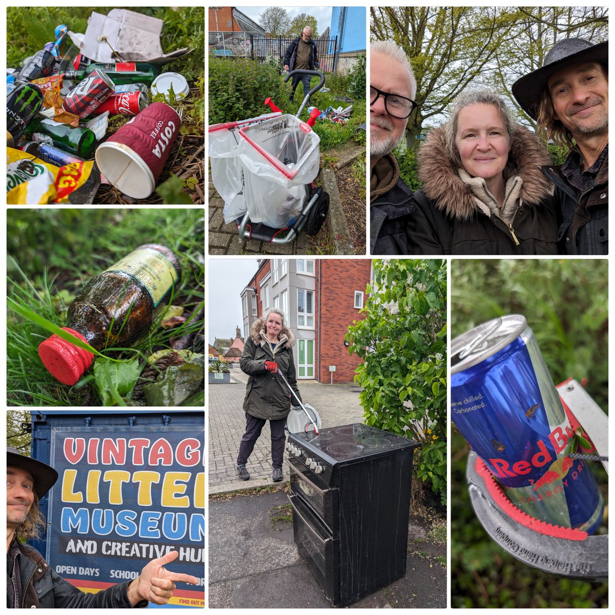 Another litter pick with @UKrubbishwalks thanks to all those who turned up to help, enthusiastic as ever, despite the slightly damp morning 😍 Some of the more unusual things we found were a fridge and an oven!!! #Litter #LitterPick #Rubbish