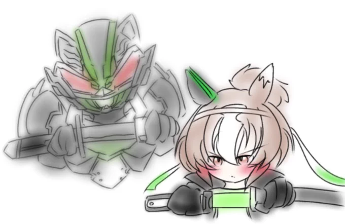 新衣装ヤエノちゃん似てると言われれば簡単にだけど描かざるを得ない 
